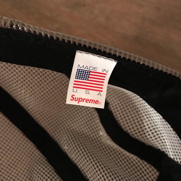 SUPREME Auth. Laminated Box Weave Camp Hat - Picture 4 of 4